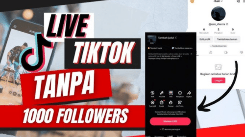 Cara Live Di Tiktok tanpa 1000 followers